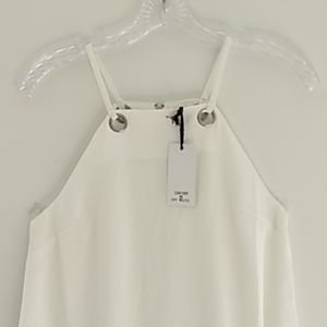 Loveriche off white cottagecore boho spaghetti strap dress size s